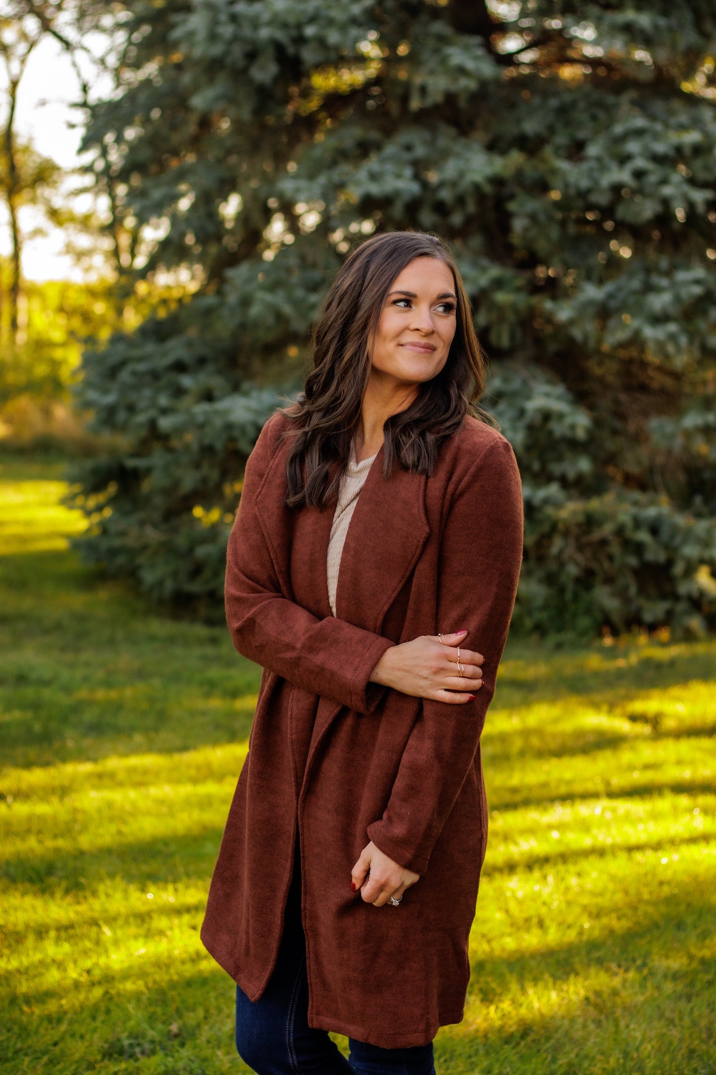 (SALE) Winter Spice Coat Jacket (Chestnut)
