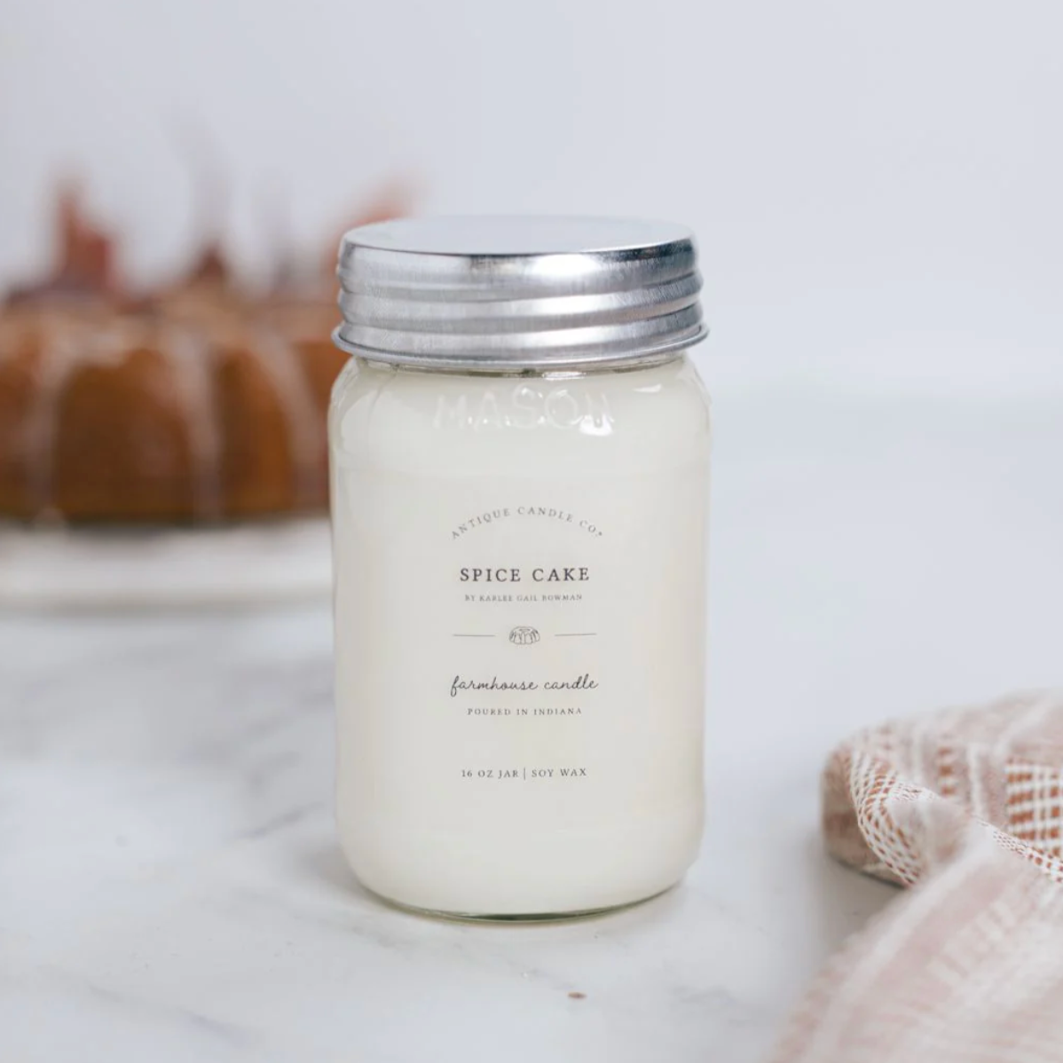 Spice Cake 16oz Mason Jar Candle