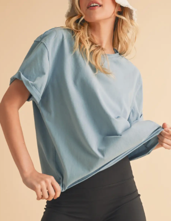 Easy Does It Basic Tee (Ocean)