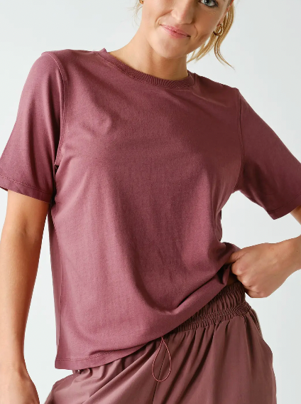 Tried & True Classic Basic Tee (Rosewood)