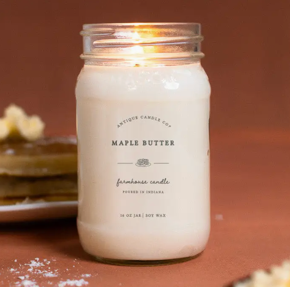 Maple Butter 16oz Mason Jar Candle