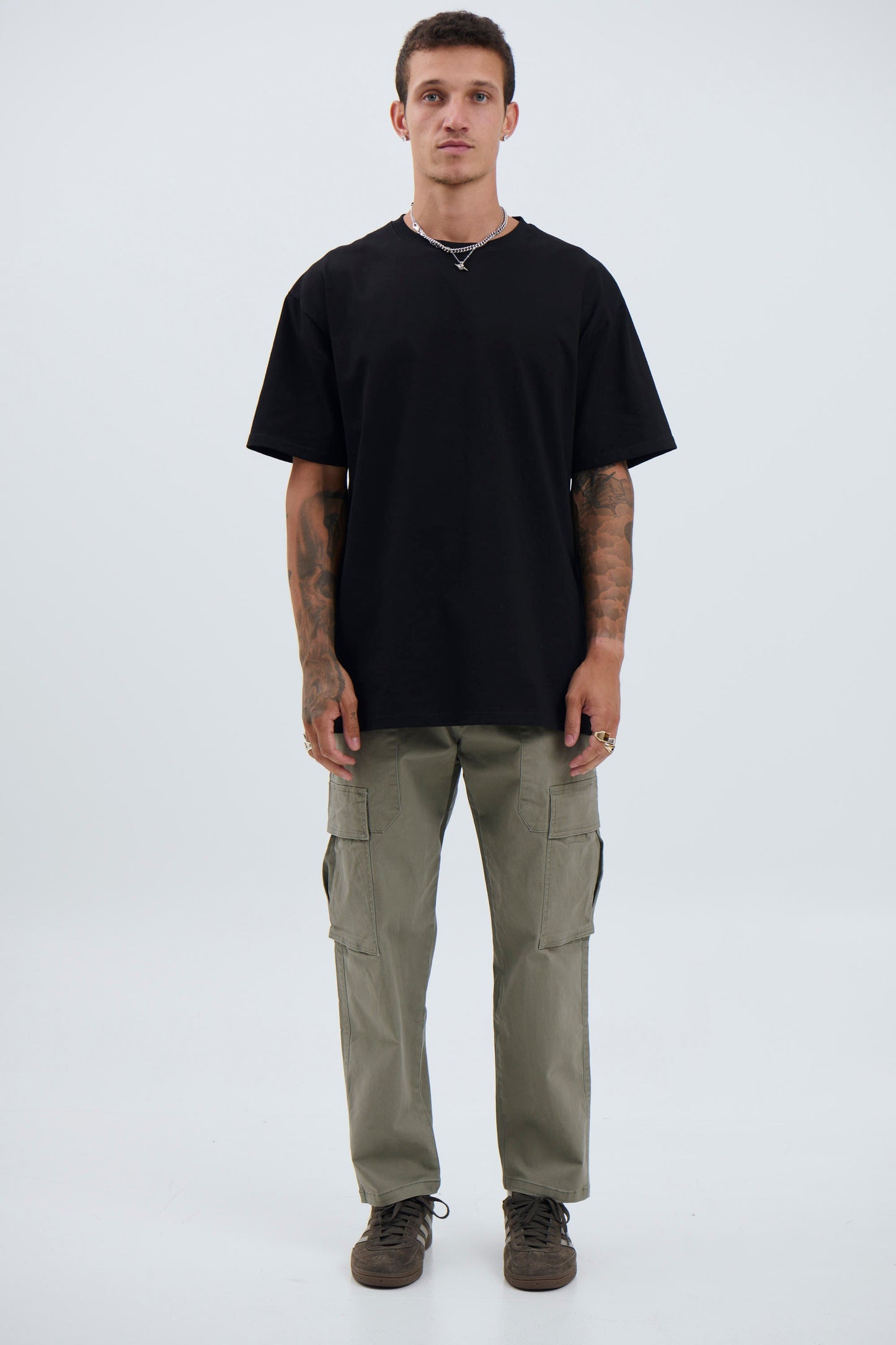 Damien Drop Cargo Pant Khaki - FINAL SALE