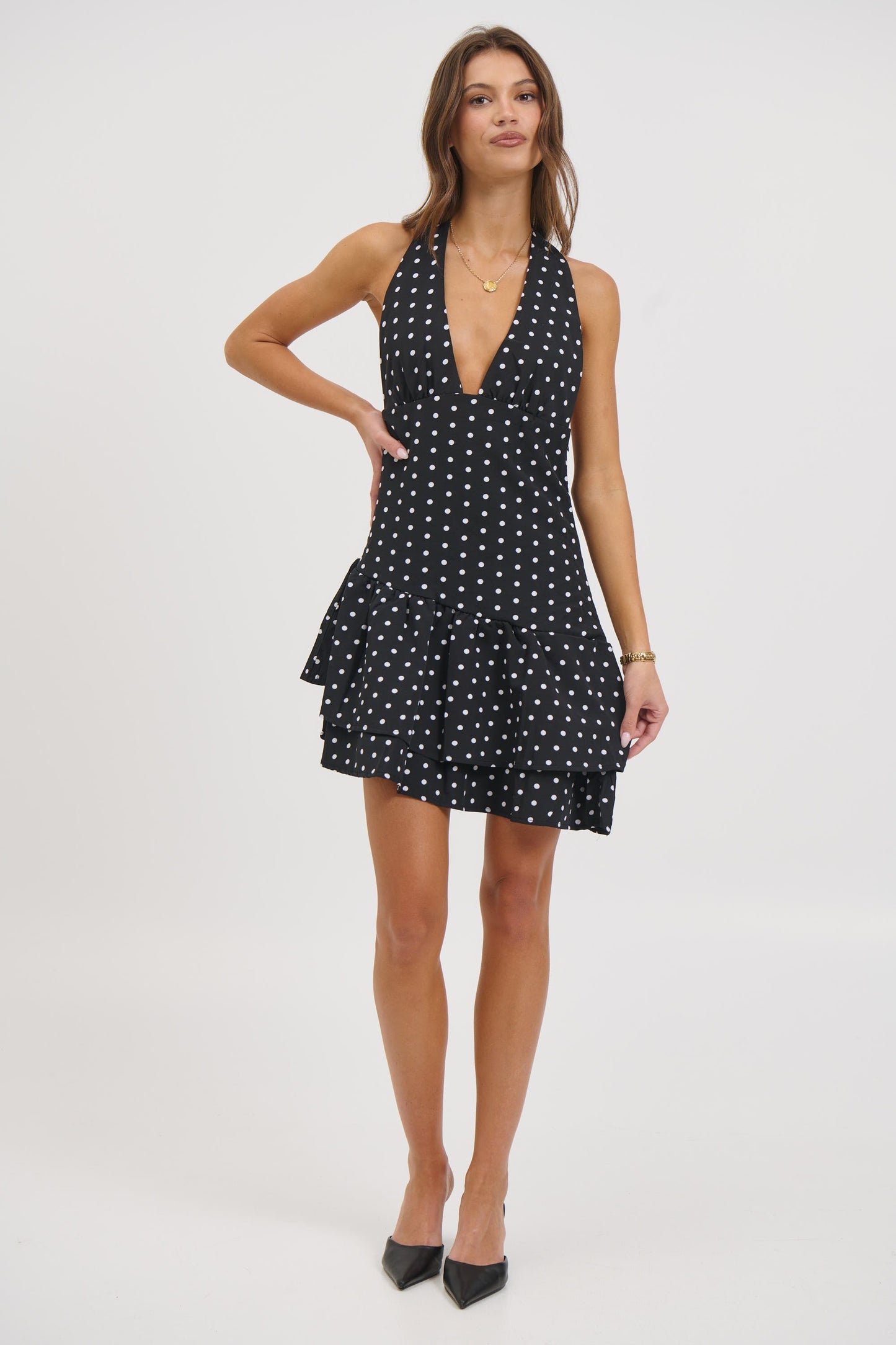 Delta Polka Dot Dress Black - FINAL SALE