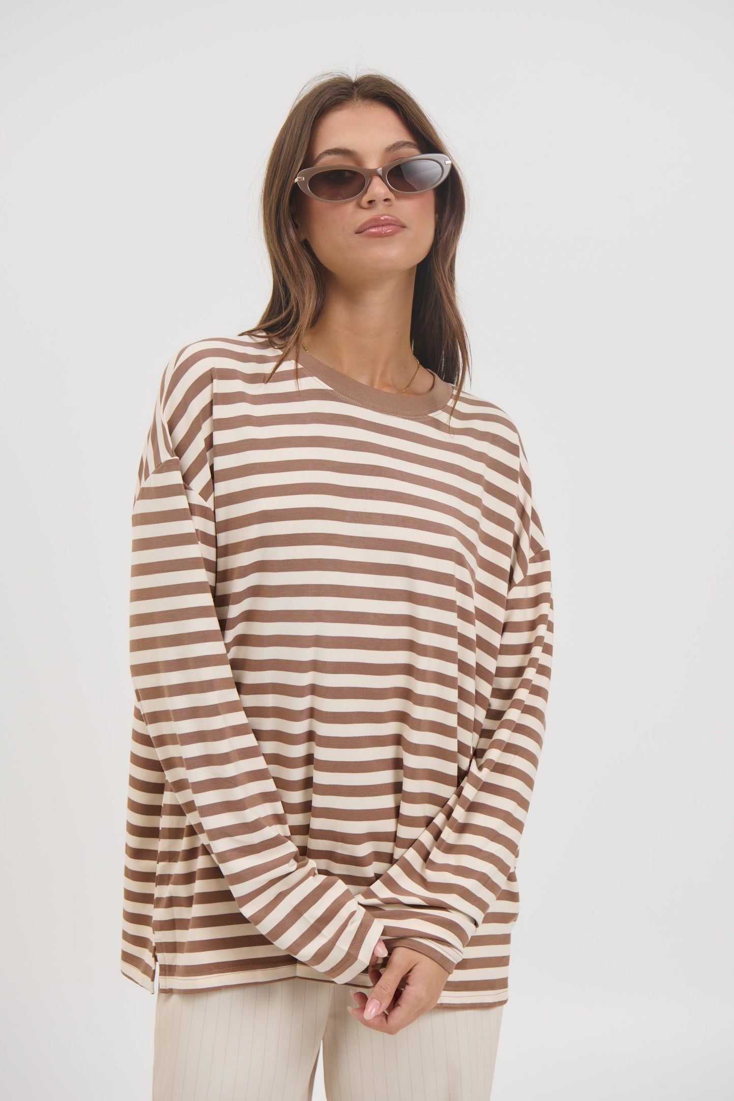 Jaida Long Sleeve Chocolate