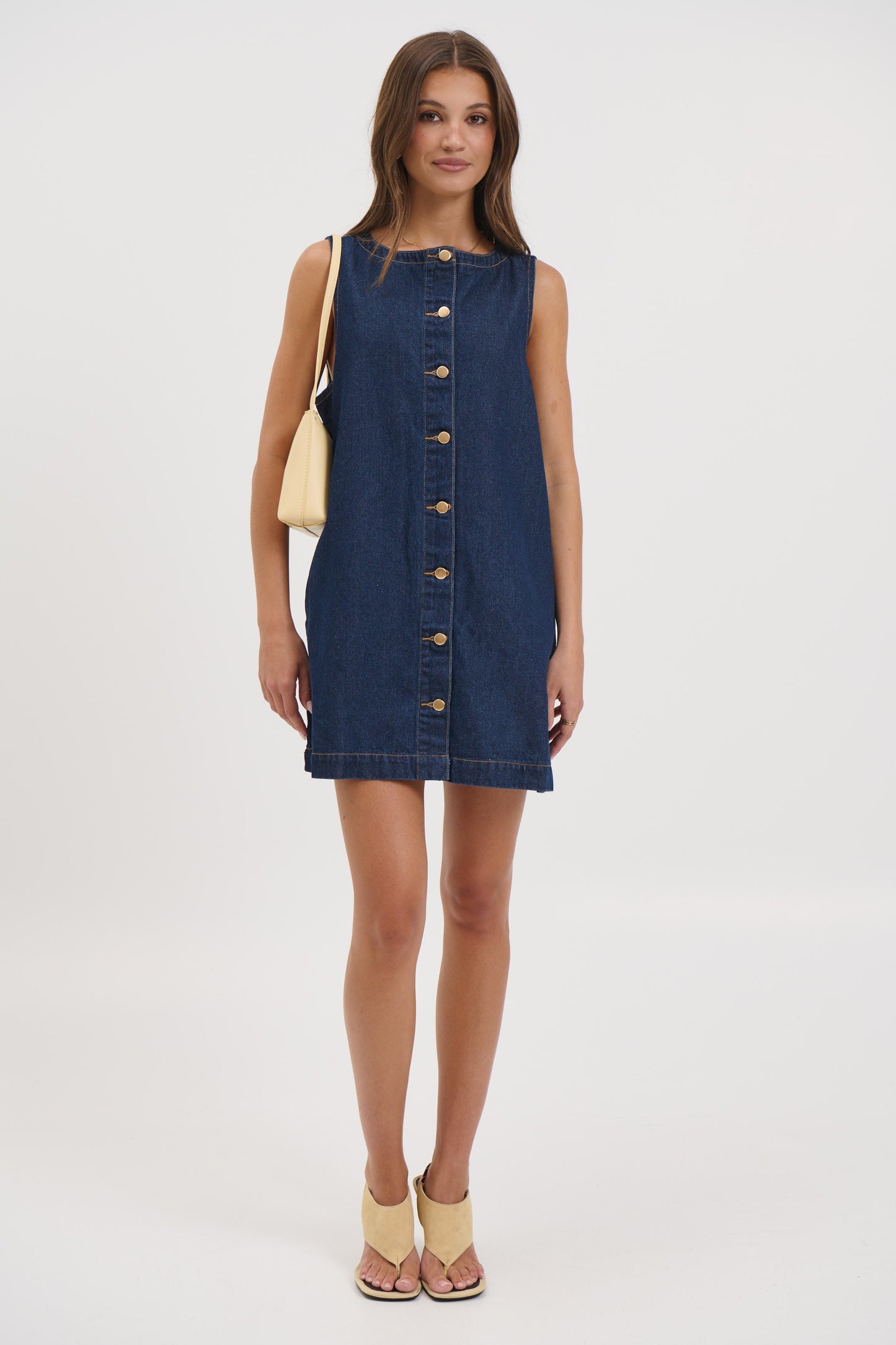 Jaymes Denim Dress Indigo - FINAL SALE