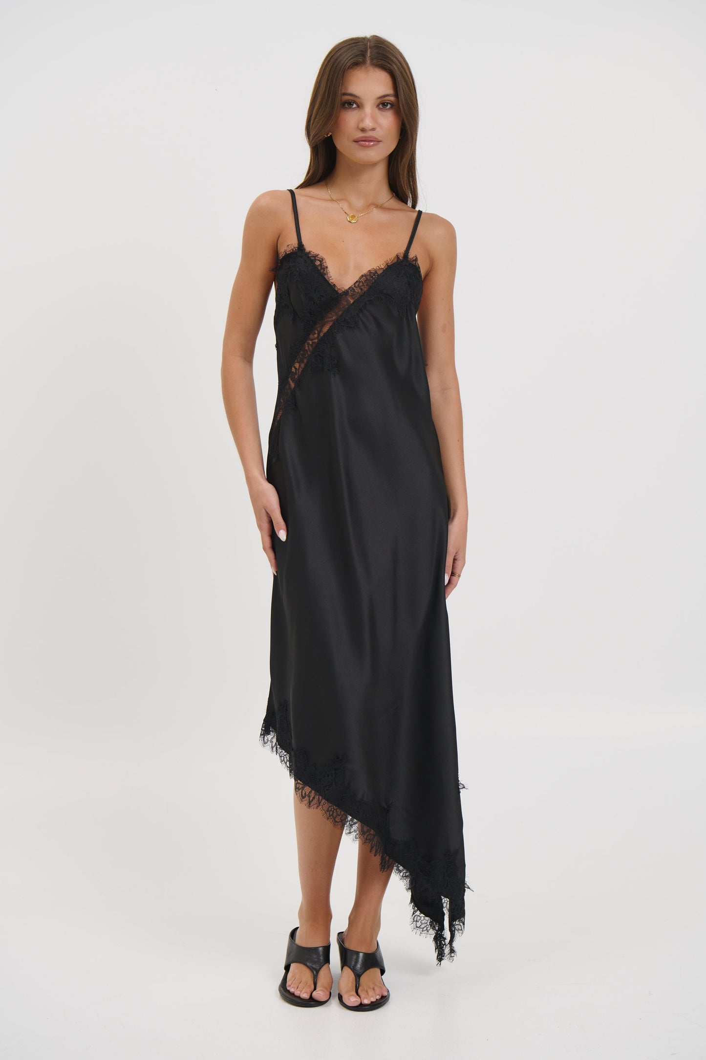 Blair Lace Midi Dress Black - FINAL SALE