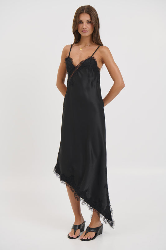 Blair Lace Midi Dress Black - FINAL SALE