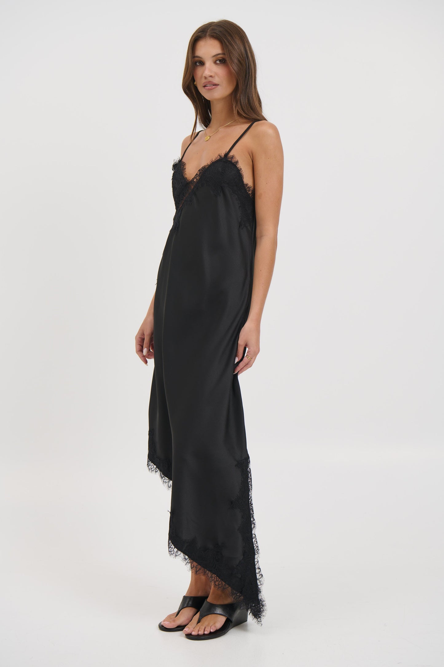 Blair Lace Midi Dress Black - FINAL SALE