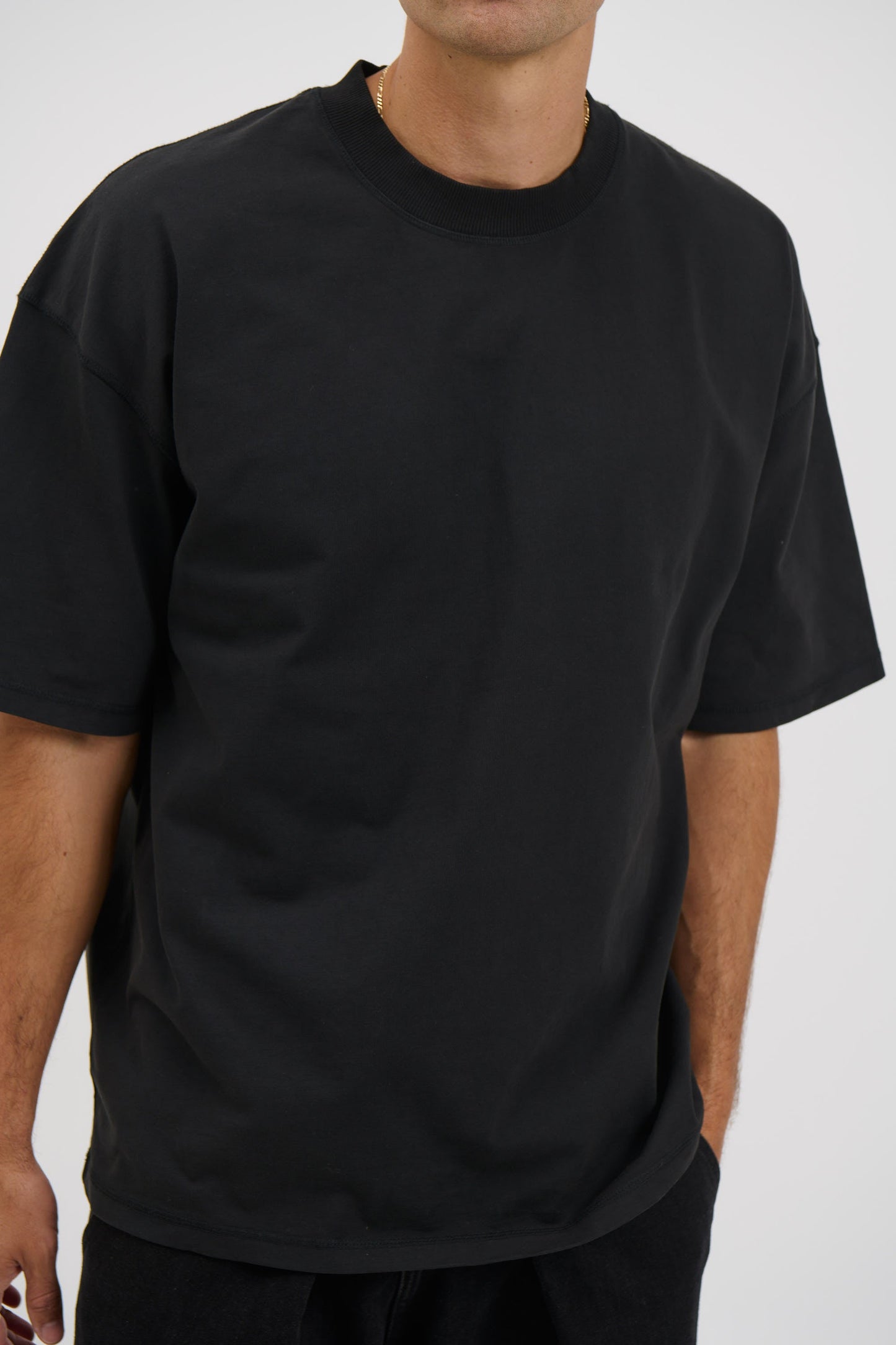 Cotton Box Tee Black - FINAL SALE