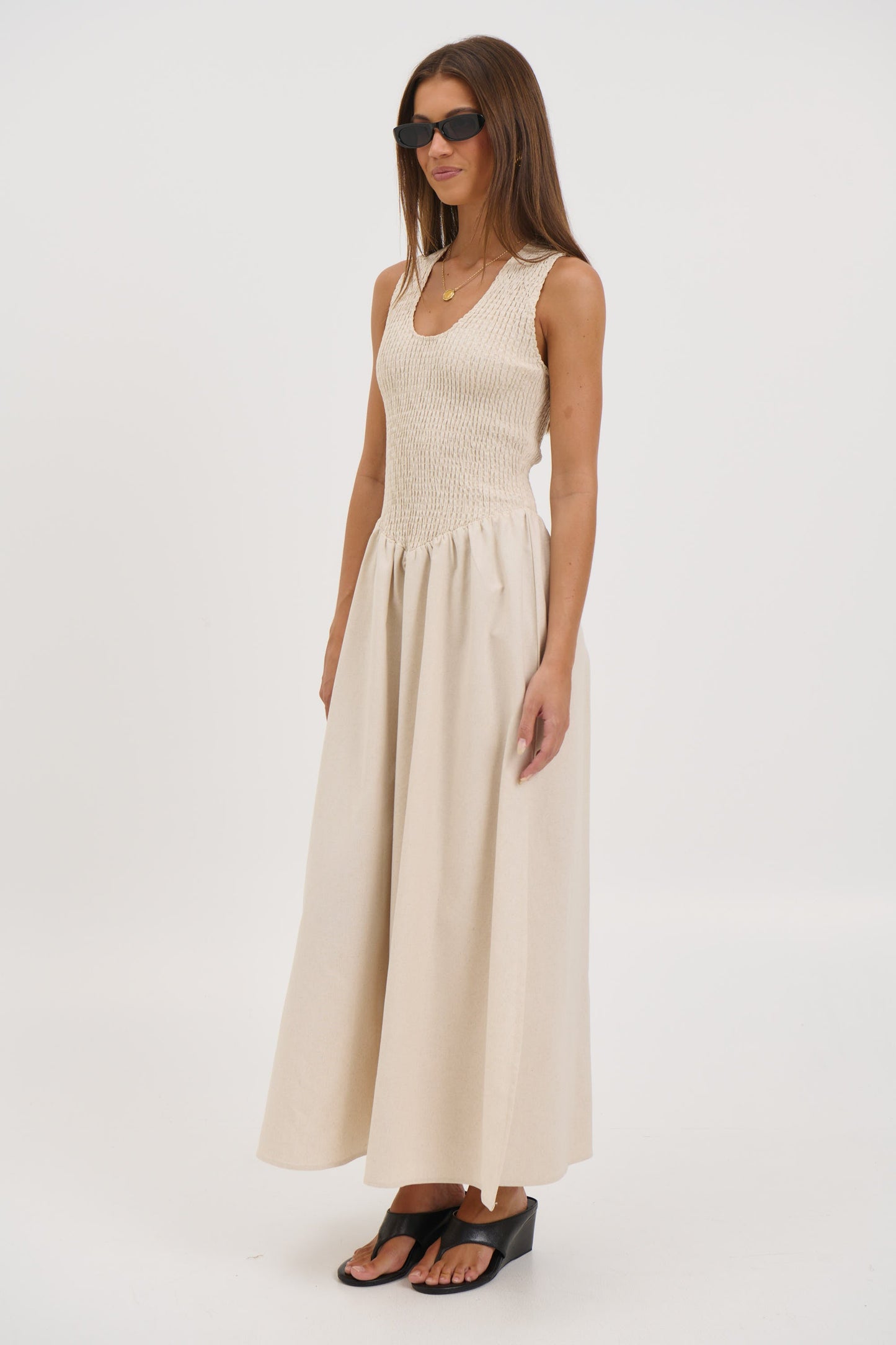 Destiny Maxi Dress Oat