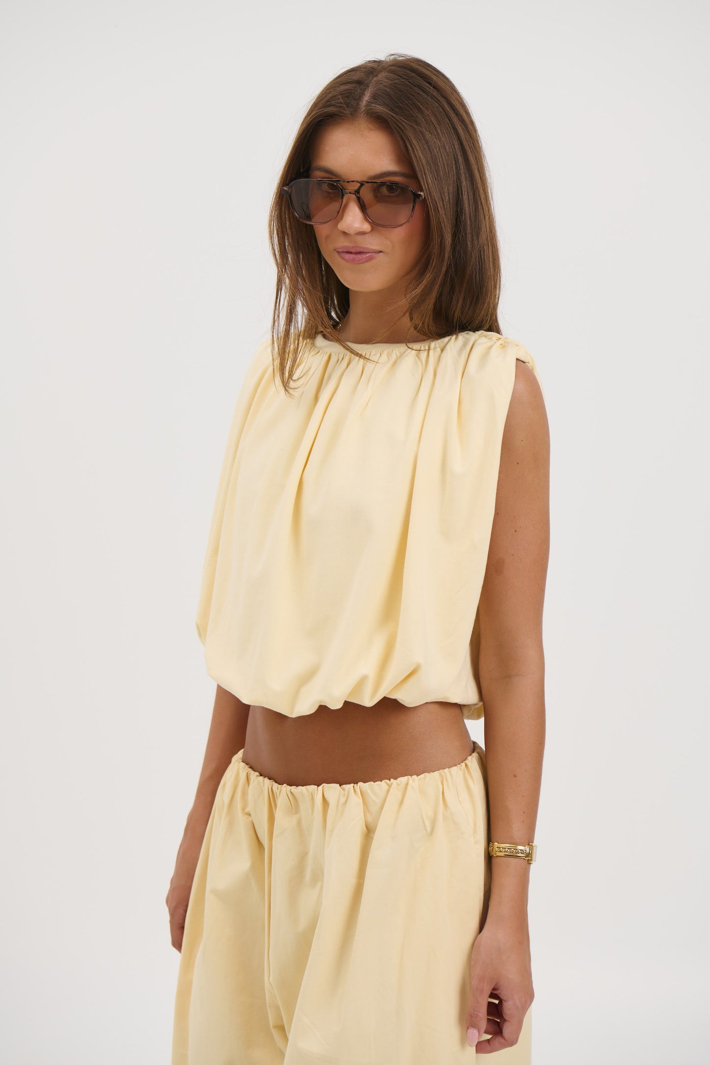 Louisa Bubble Top Lemon