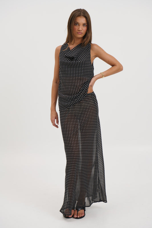Jemma Sheer Top Black