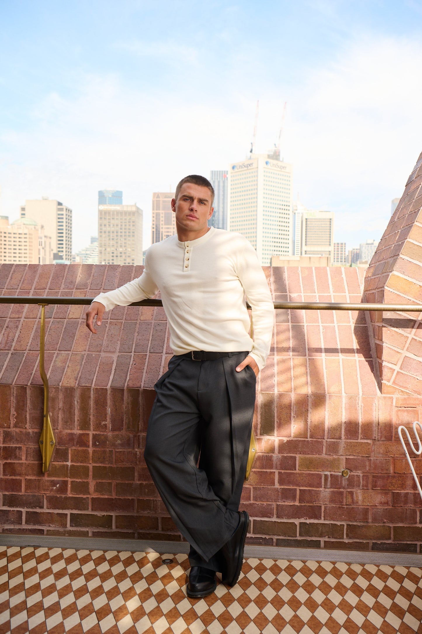 Josh Baggy Pant Dark Grey