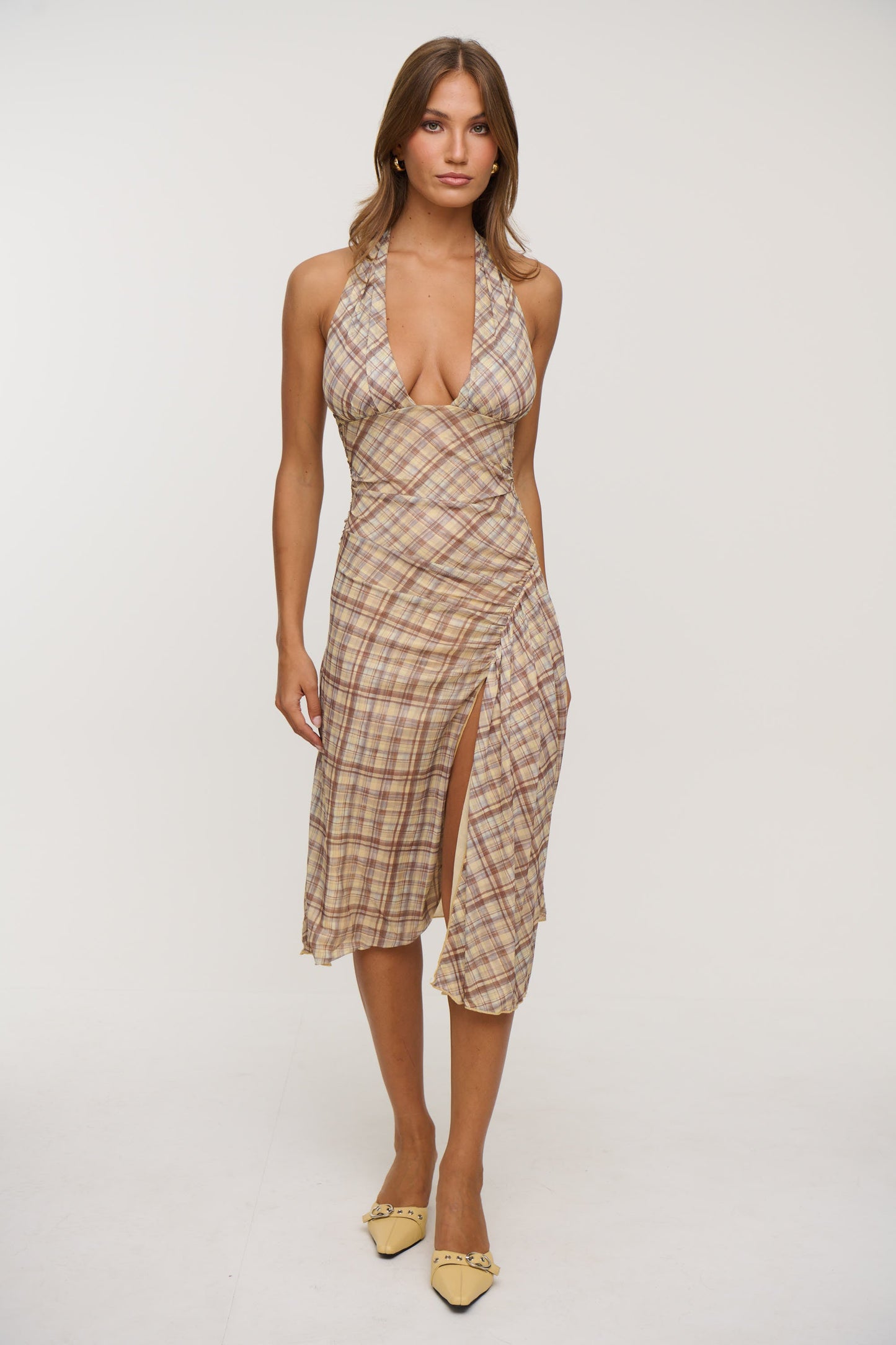 Agnes Dress Maple Plaid