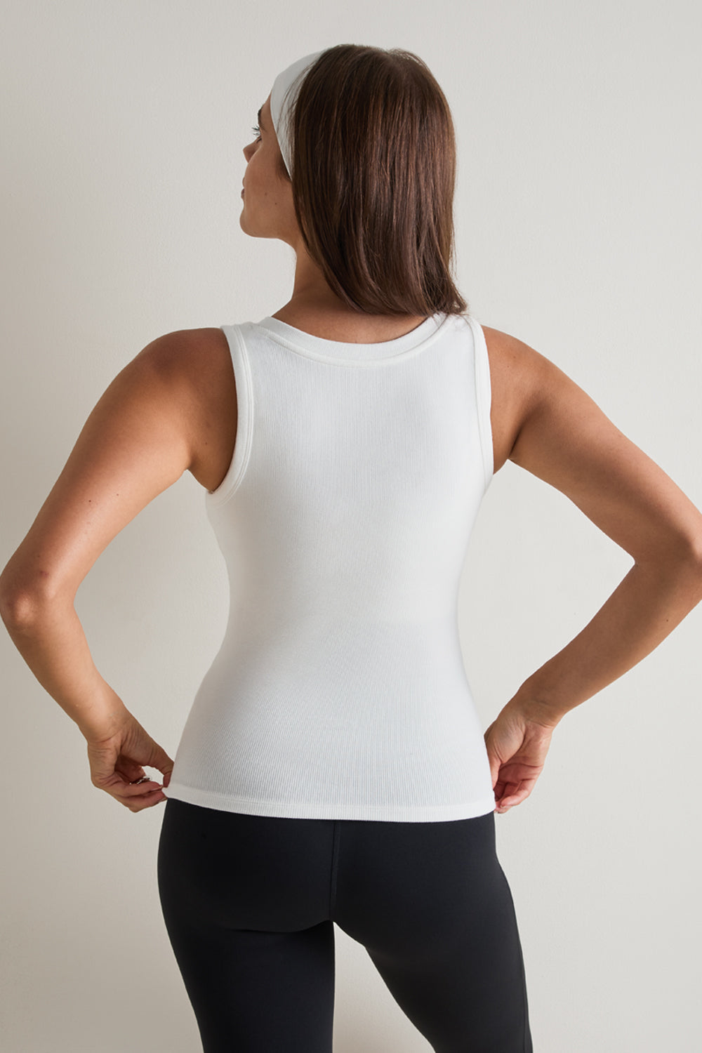 365 Sculpting Lounge Reversible Tank - Coconut Milk