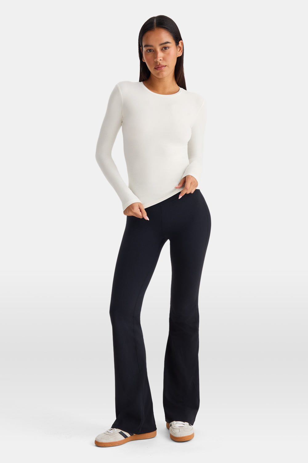 365 Core Cotton Long Sleeve T-Shirt - Ivory