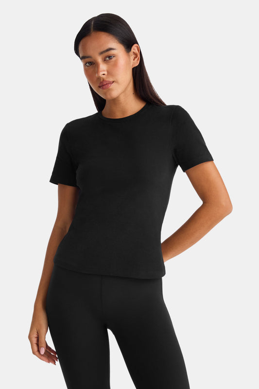 365 Core Cotton Short Sleeve T-Shirt - Black