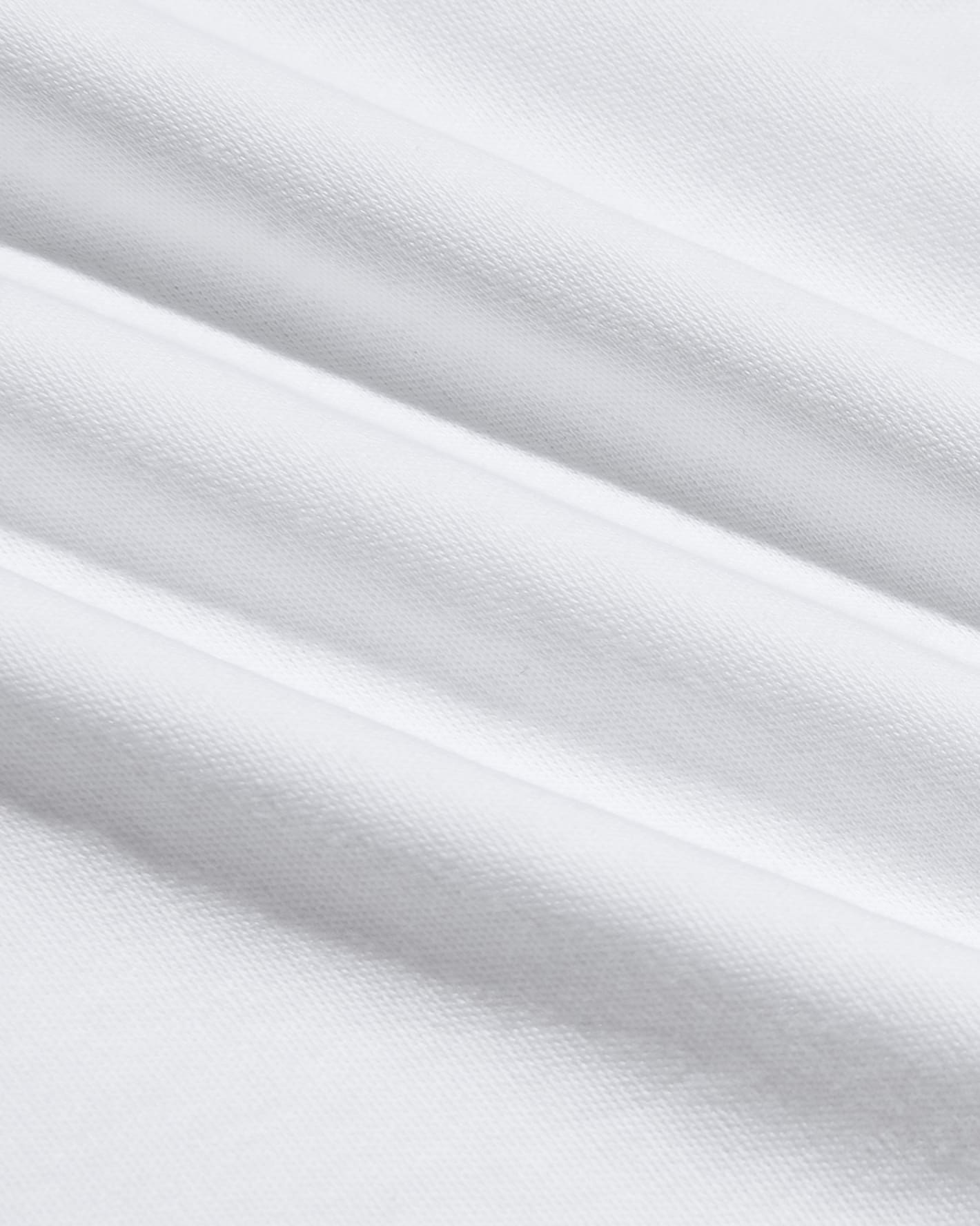 White Pima Cotton Blend Crew
