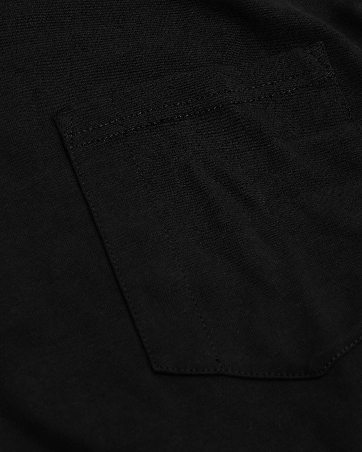 Black Tall Heavyweight Long Sleeve Pocket Crew 4-Pack