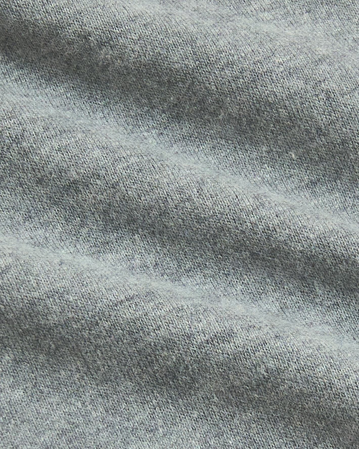 Boys' Heather Gray Classic Curved Hem Crew Neck