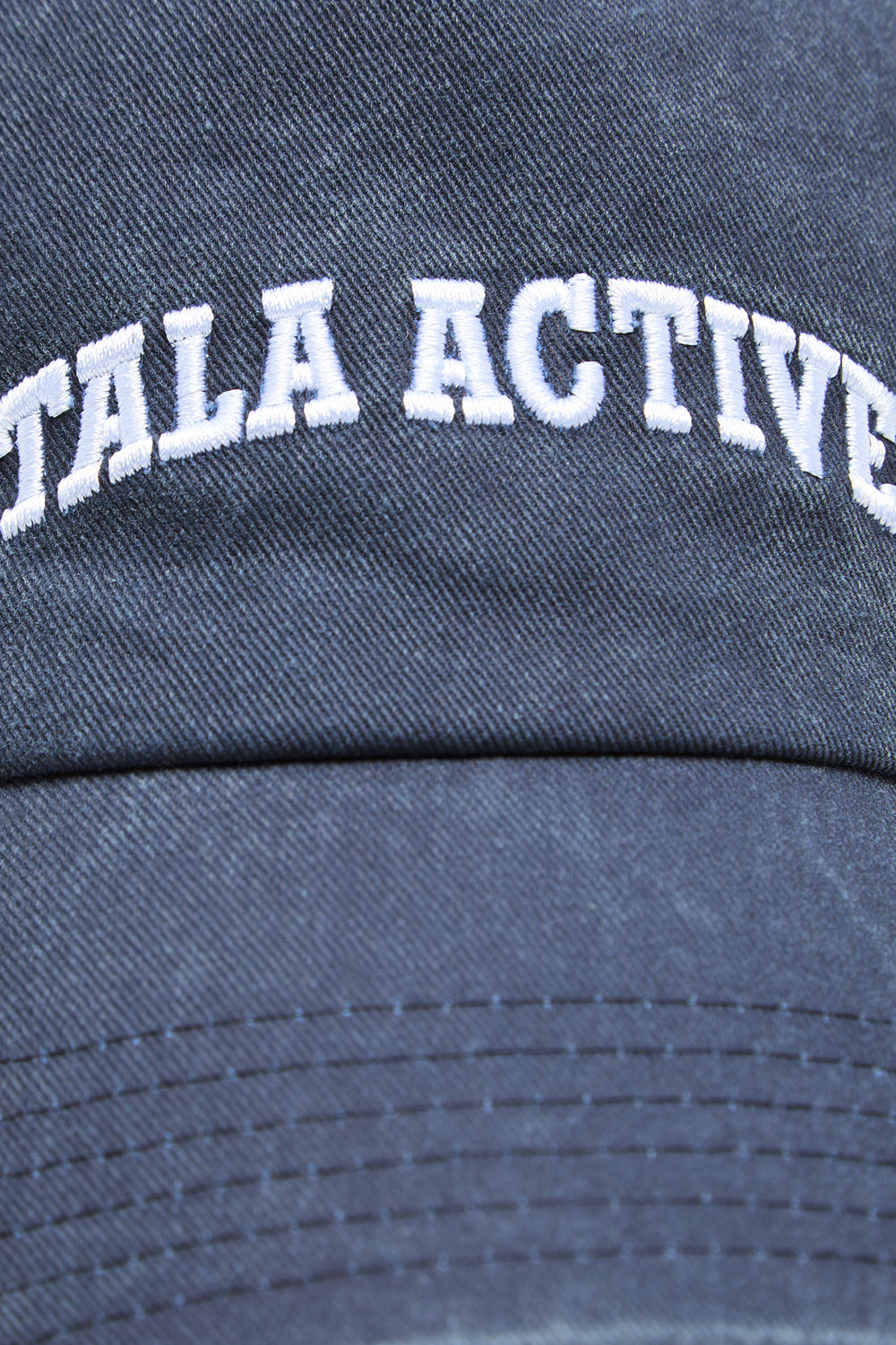 TALA Active Embroidered Cap - Washed Denim