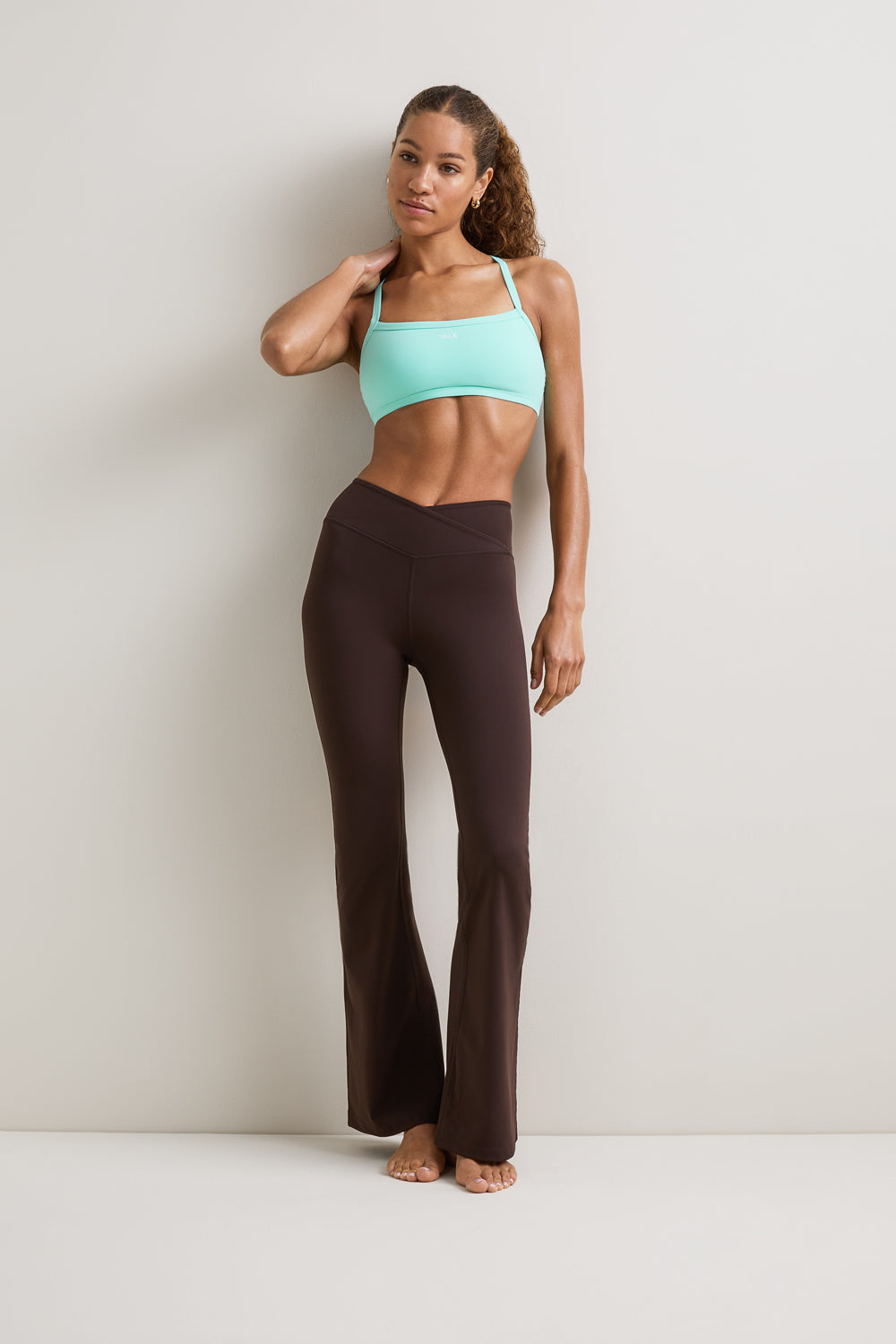 DayFlex Bandeau Sports Bra - Aqua Blue