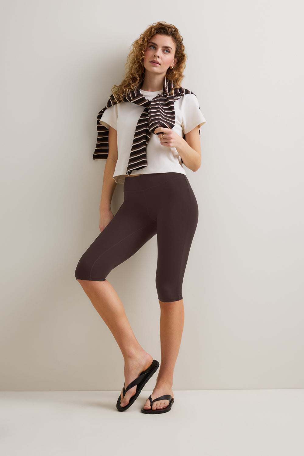 DayFlex Capri Legging - Chestnut Brown