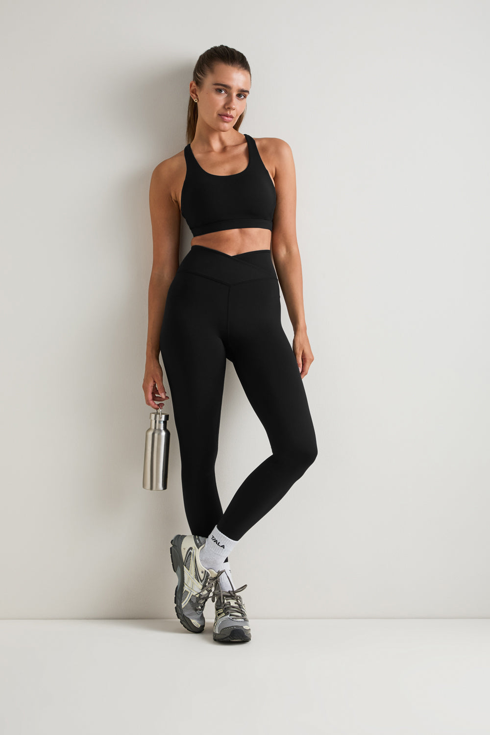 DayFlex Wrap High Waisted Legging - Shadow Black