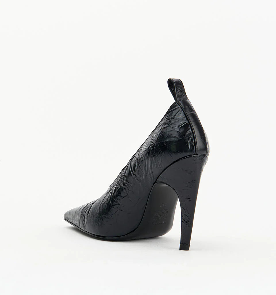 Alias Mae Floyd Black Crinkle Leather