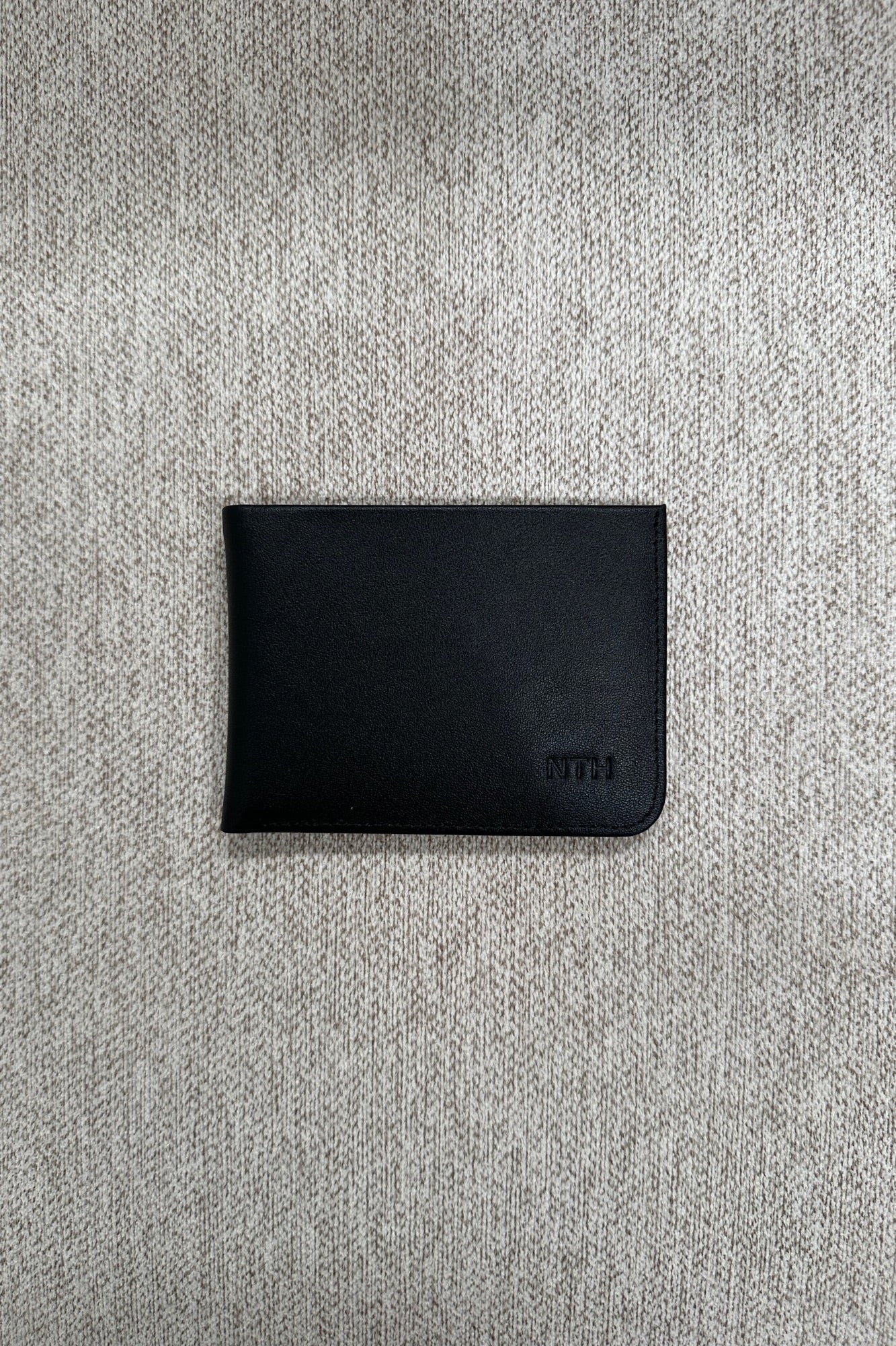 Leather Wallet Slit Black - FINAL SALE