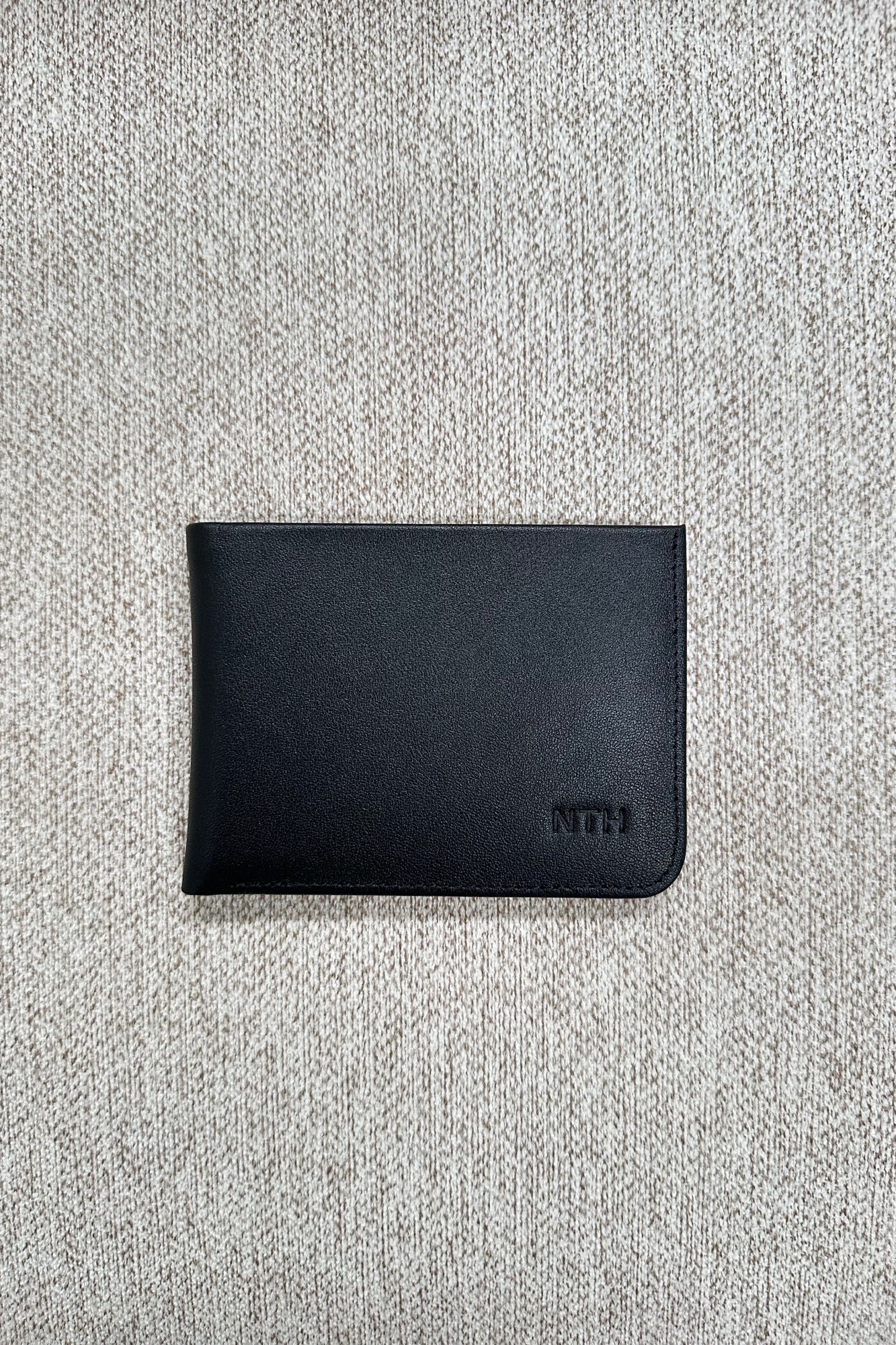 Leather Wallet Slit Black - FINAL SALE