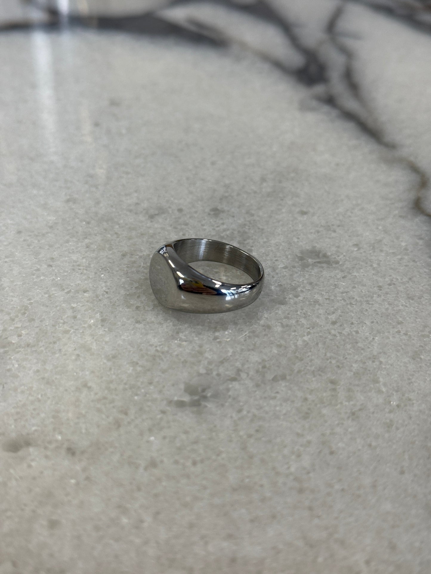 Dome Signet Ring Silver