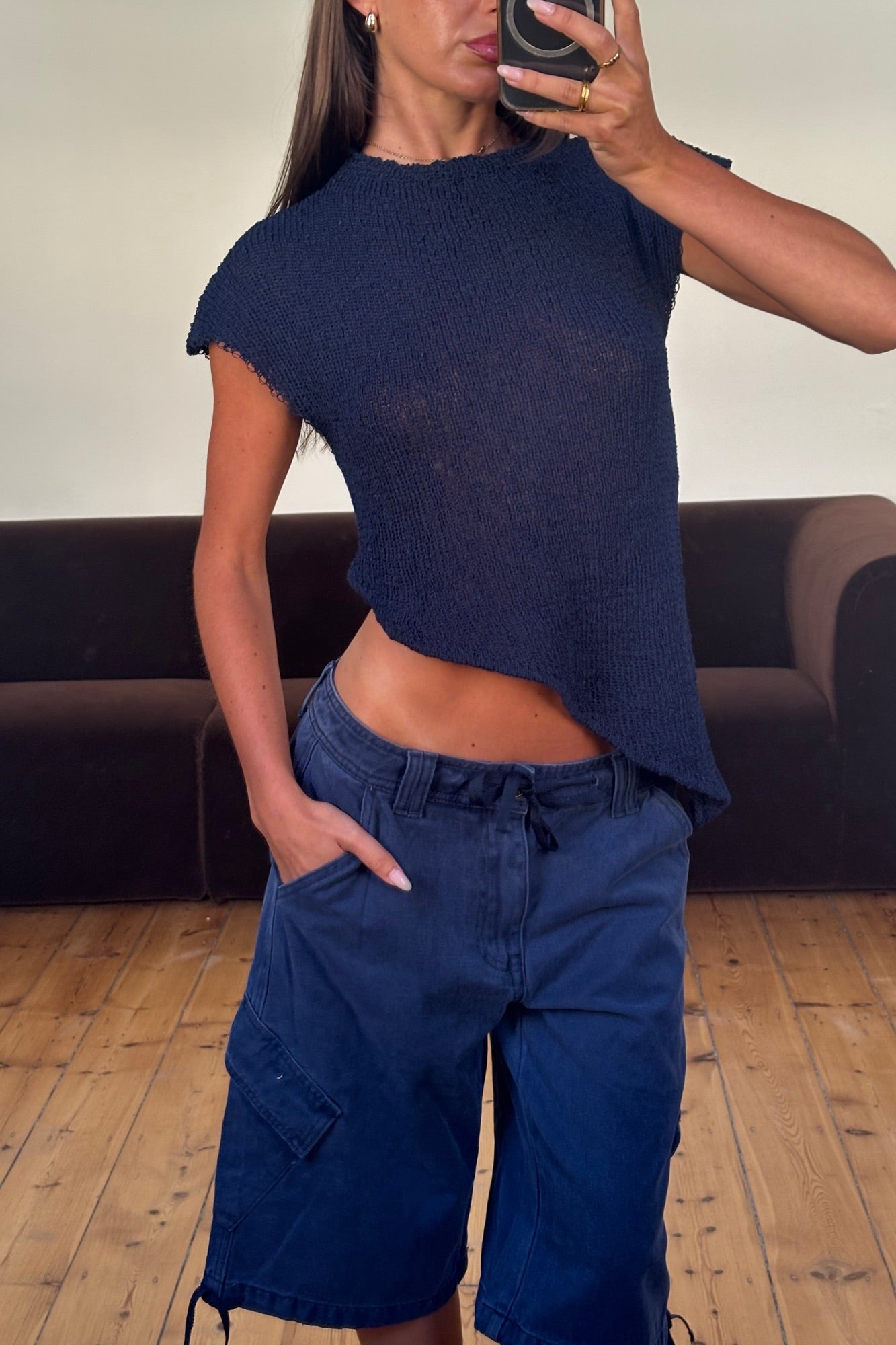 Cassie Top Navy