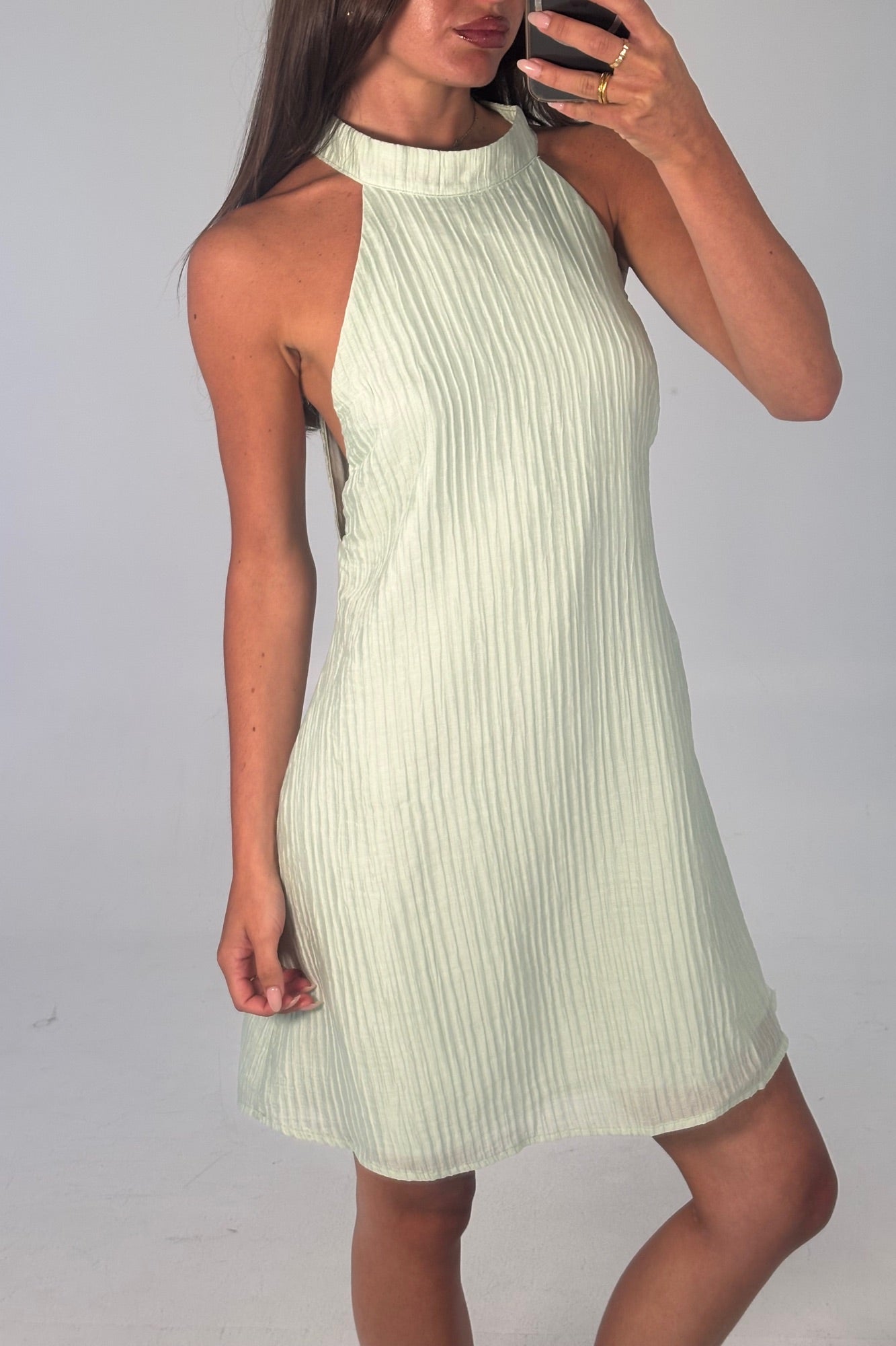 Catalina Mini Dress Mint - FINAL SALE