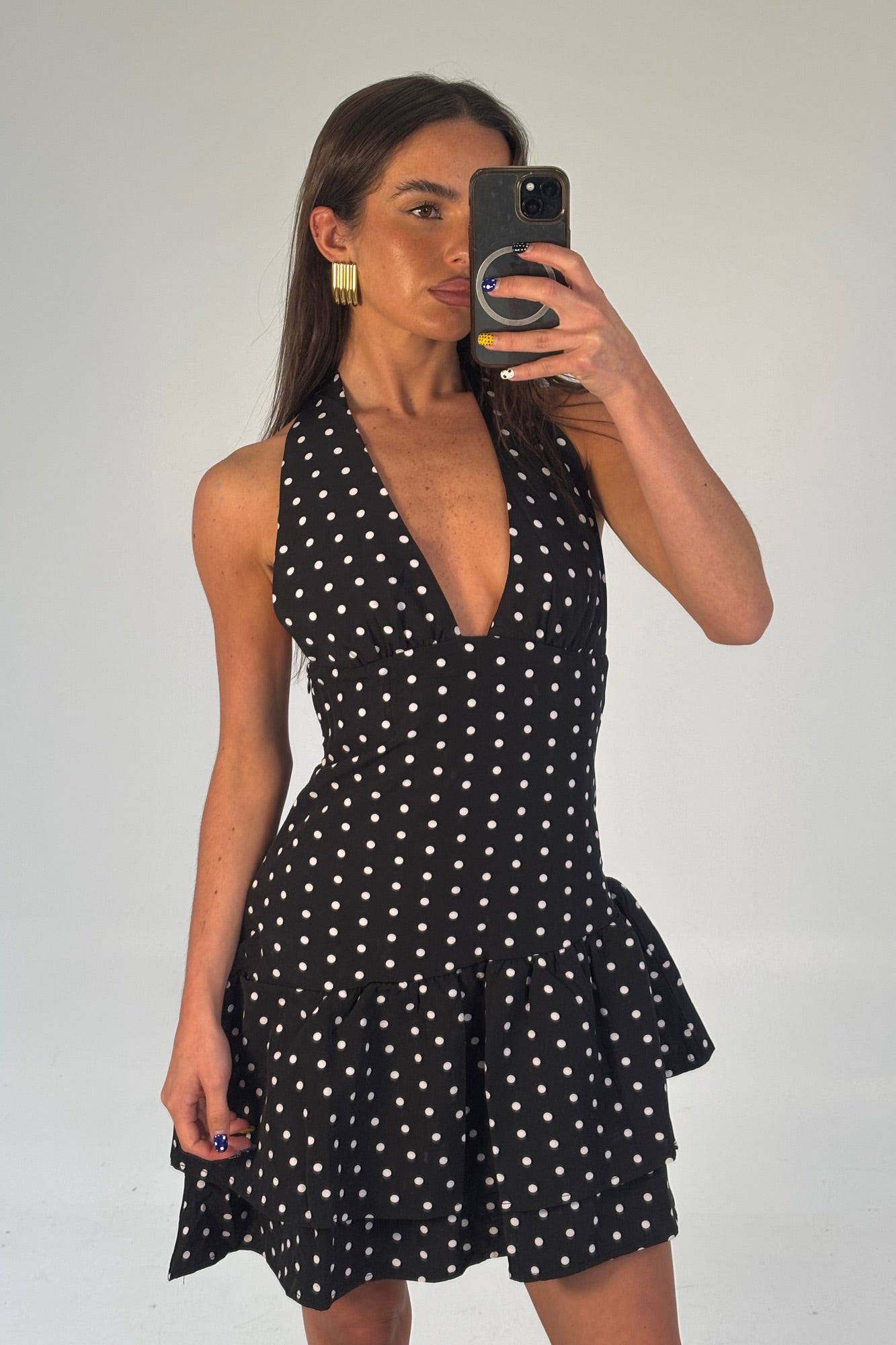 Delta Polka Dot Dress Black - FINAL SALE