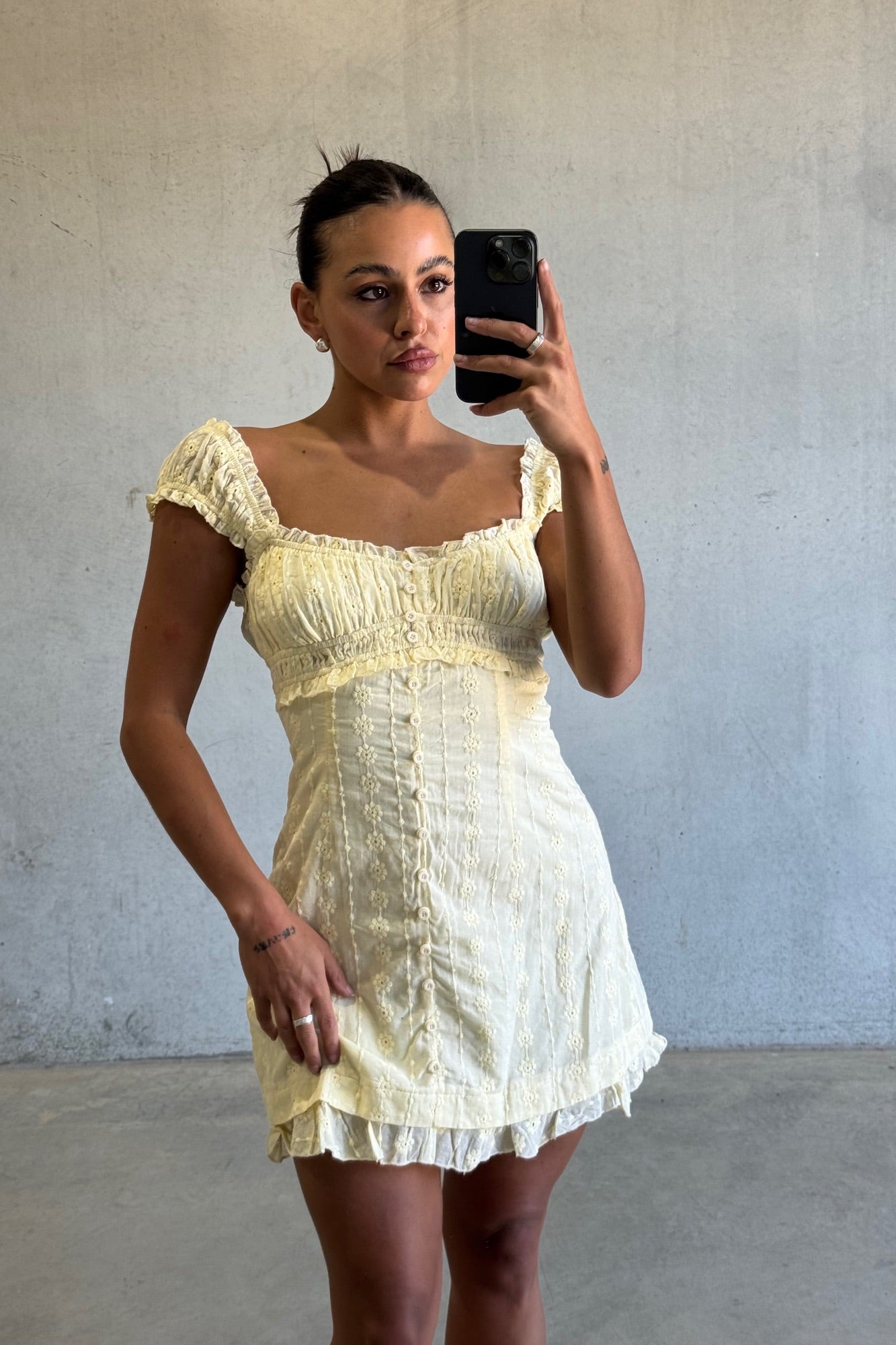 Cianna Mini Dress Butter - FINAL SALE