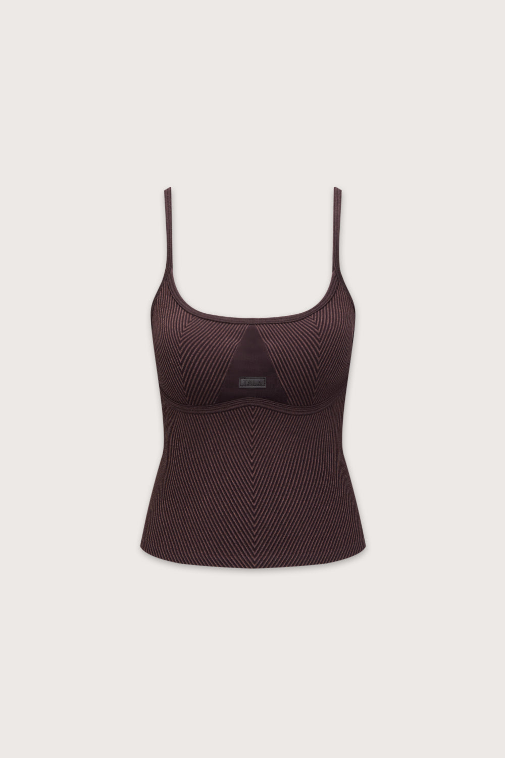 Seamless Rib Vest - Vintage Brown