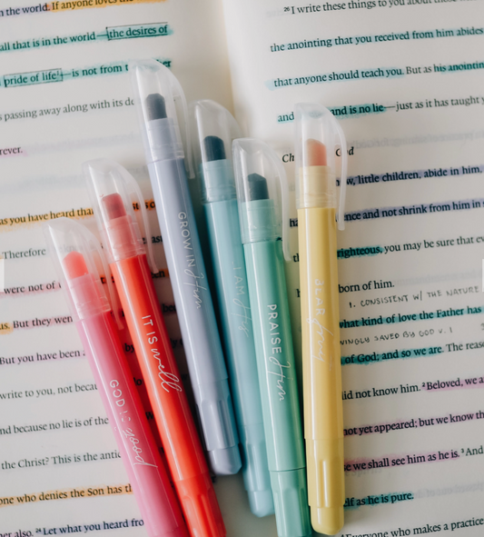 Pastel Bible Highlighter Set