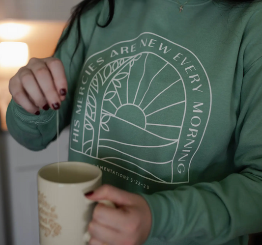 (SALE) His Mercies Are New Every Morning Graphic Pullover