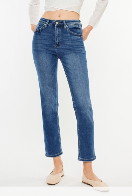 (SALE) KanCan High Rise Straight Denim (Auren)