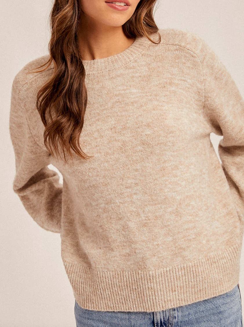 (SALE) Season Essential Sweater (Taupe)