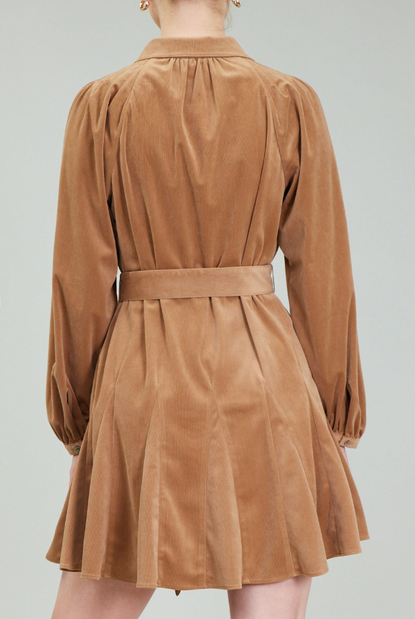(SALE) Golden Hour Velvet Dress