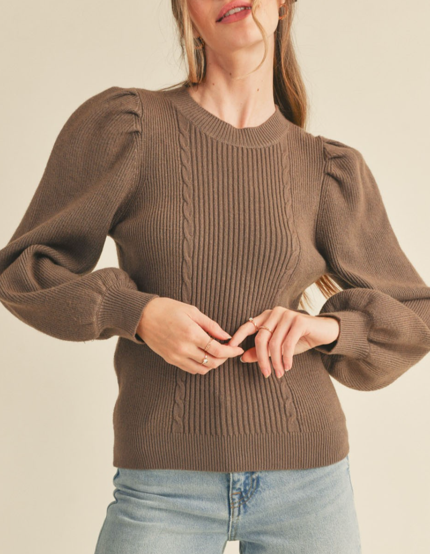 (SALE) Signature Sweater (Cocoa)