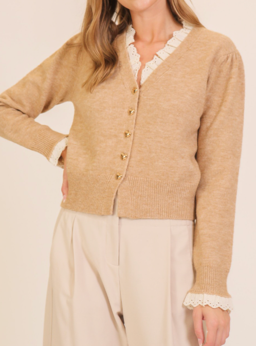 (SALE) Heart Of Gold Sweater