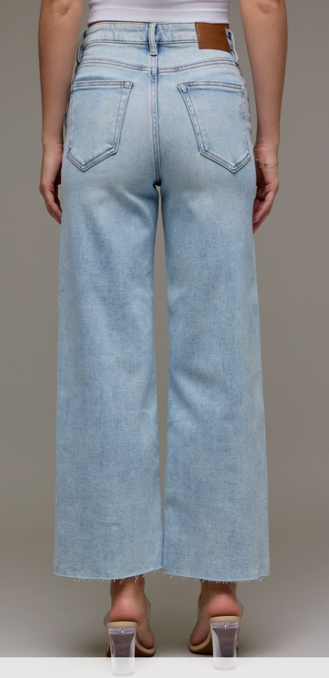 (SALE) HIDDEN High Rise Light Wash Denim Jeans (Elisa)