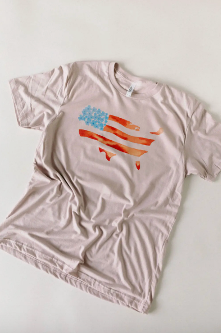 (SALE) Floral USA - Blush