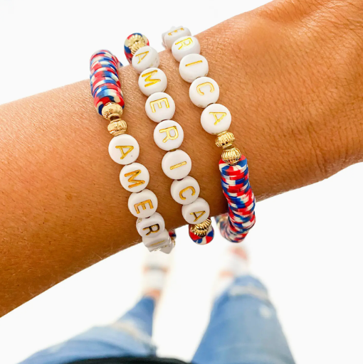 AMERICA Red White & Blue Bracelet