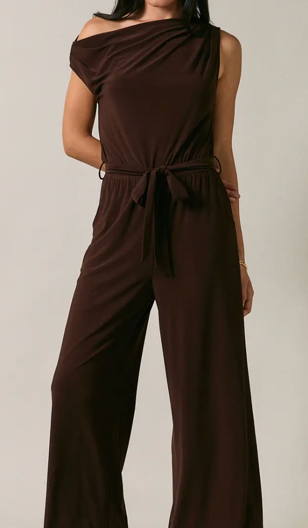 Espresso Asymmetrical Jumpsuit