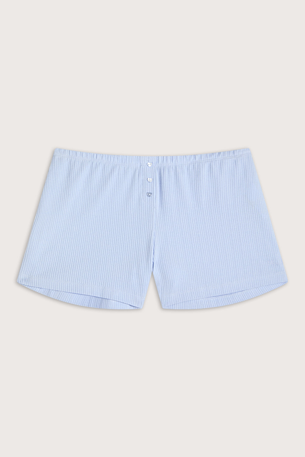 Button Pyjama Shorts - Baby Blue