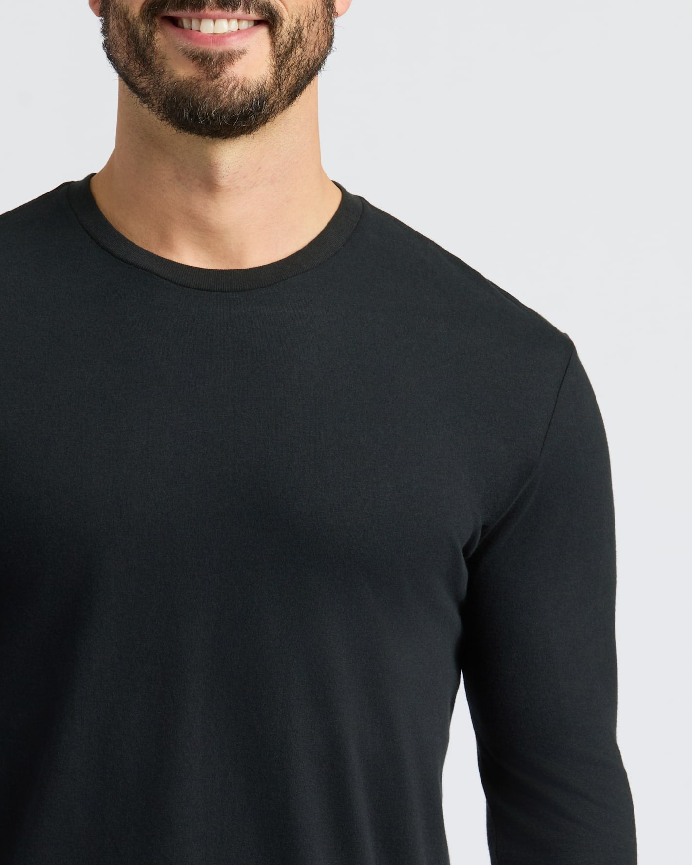 Black Classic Long Sleeve Crew Neck 10-Pack